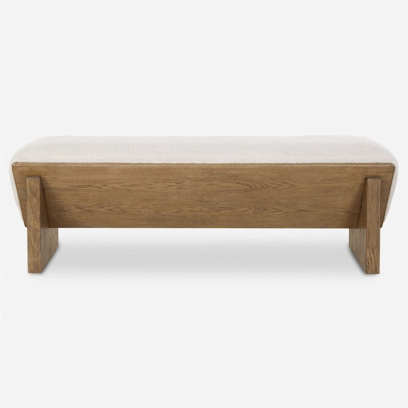 23806 Banc en polyester à cadre en bois, 59 de large, encastré