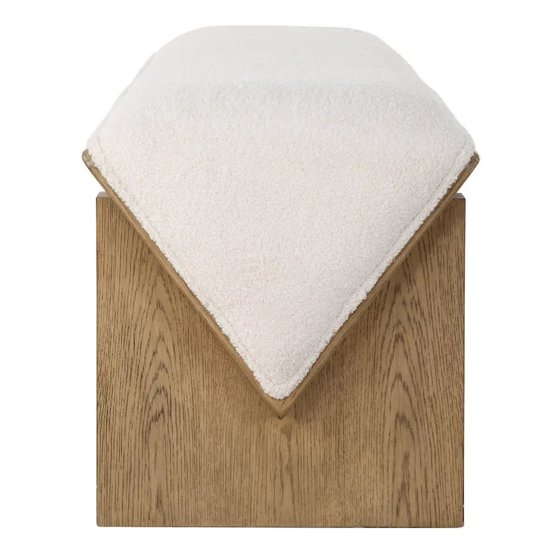 23806 Banc en polyester à cadre en bois, 59 de large, encastré