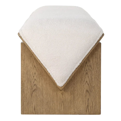 23806 Banc en polyester à cadre en bois, 59 de large, encastré