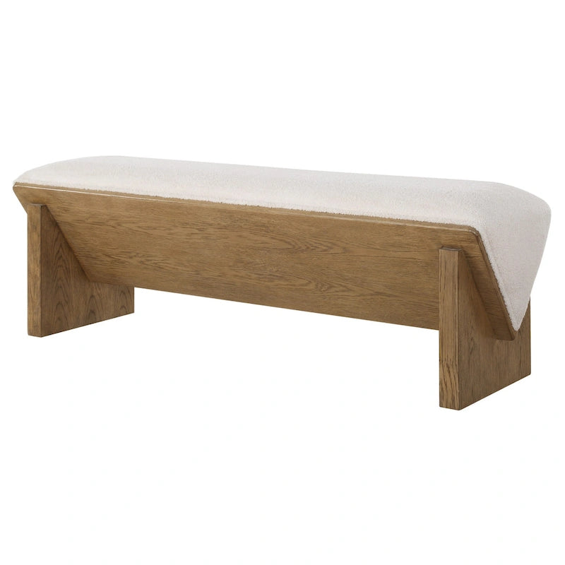 23806 Banc en polyester à cadre en bois, 59 de large, encastré