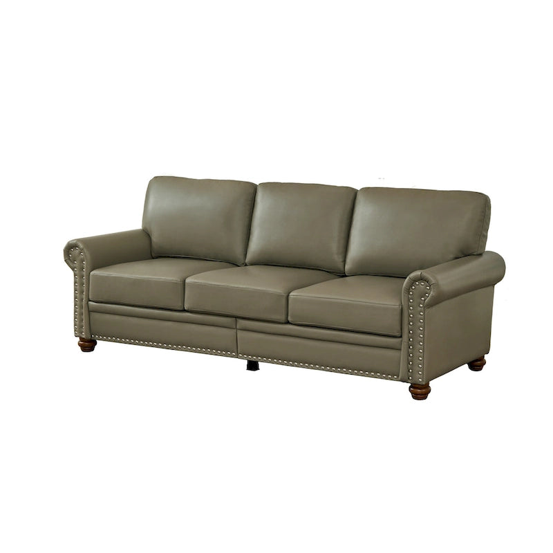 Canapé 3 places 82,68 en cuir PU avec rangement, structure en bois massif et métal, 6 pieds de support, coffres de rangement sous l'assise