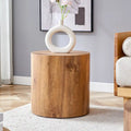 15,7 Table basse ronde moderne avec motif tendance et base stable pour le salon