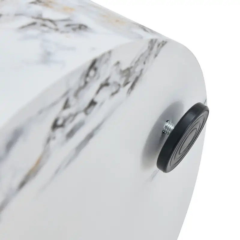15,7 Table basse ronde moderne avec motif tendance et base stable pour le salon