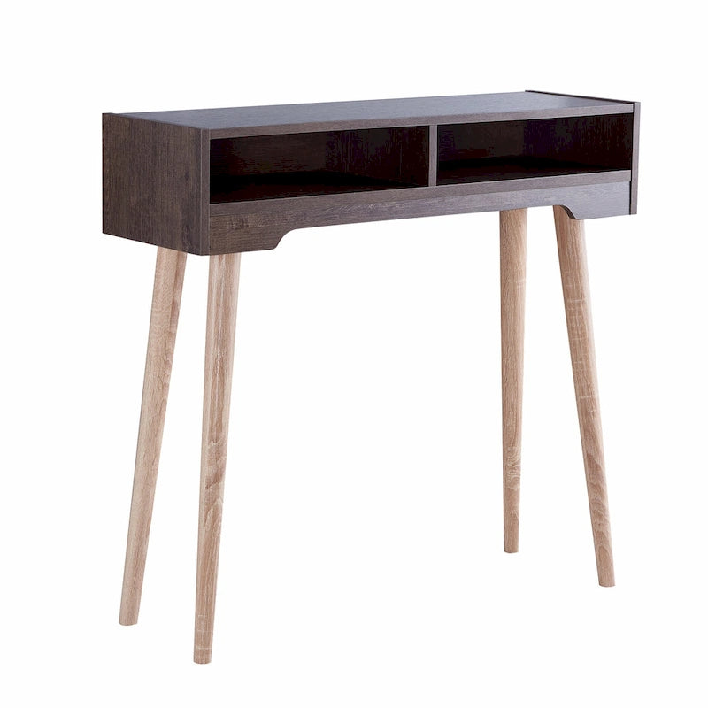 Console 2 étagères Sury Mid-Century Modern de 36 po par Furniture of America