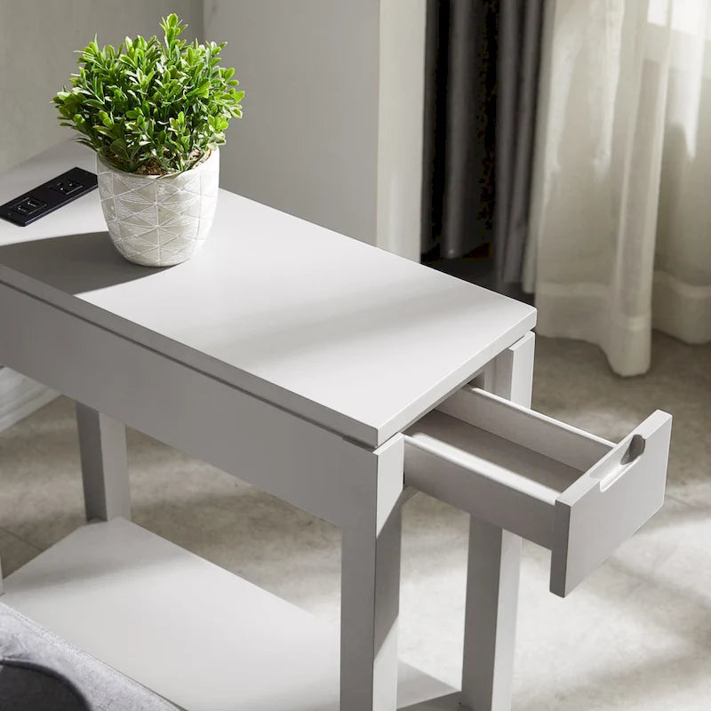 Table d'appoint Charging Cade Wood avec tiroir