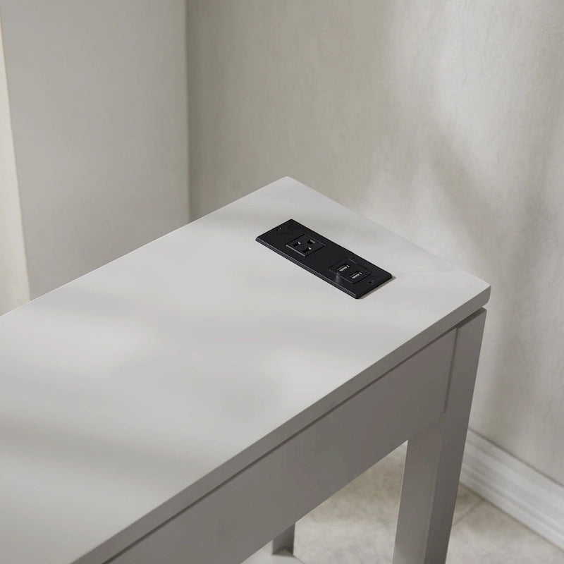 Table d'appoint Charging Cade Wood avec tiroir