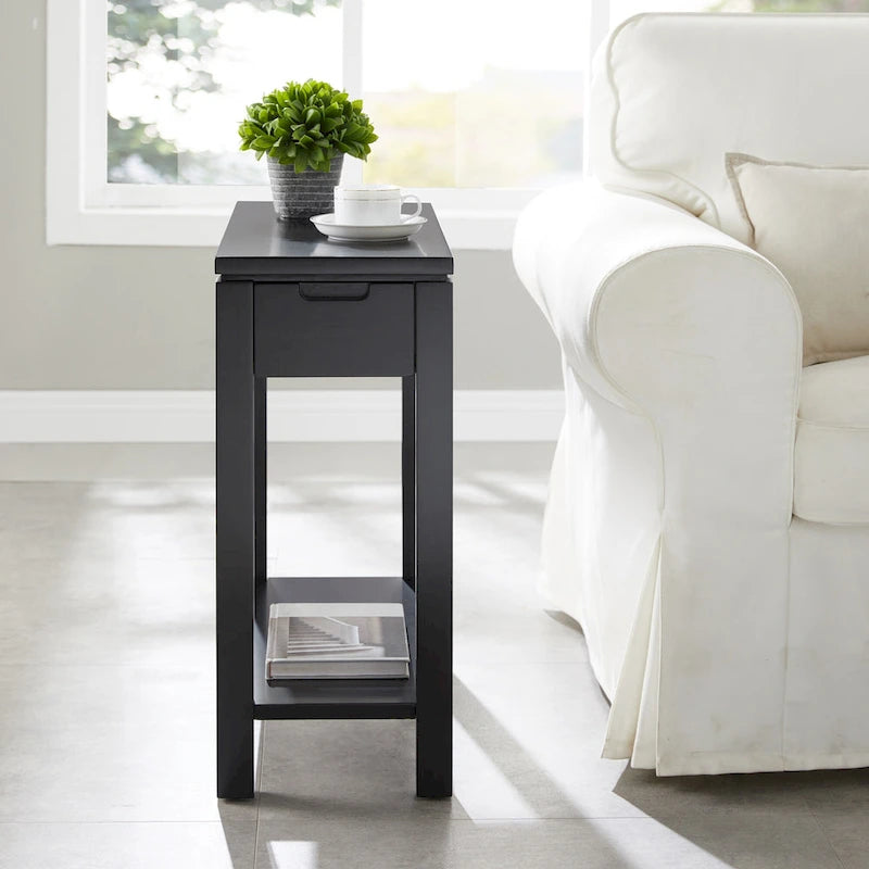 Table d'appoint Charging Cade Wood avec tiroir