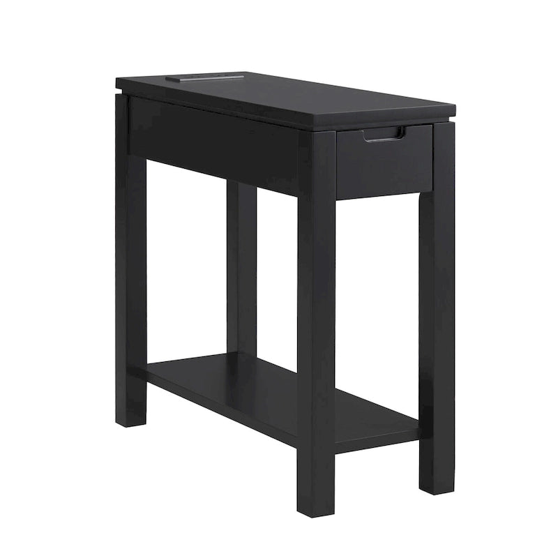 Table d'appoint Charging Cade Wood avec tiroir