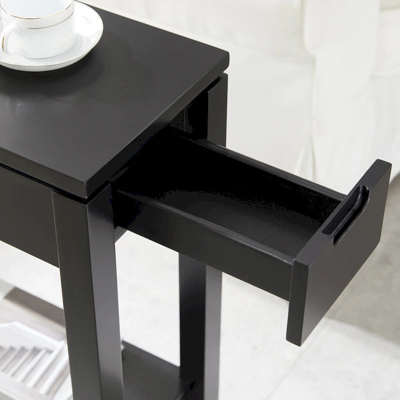 Table d'appoint Charging Cade Wood avec tiroir