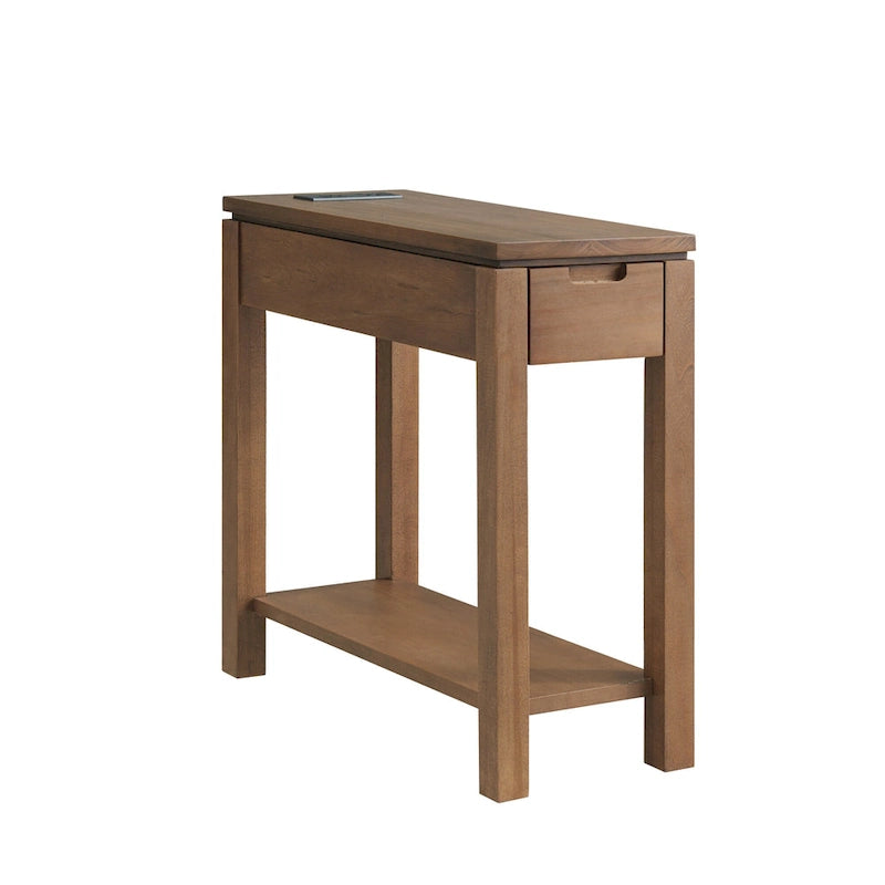 Table d'appoint Charging Cade Wood avec tiroir