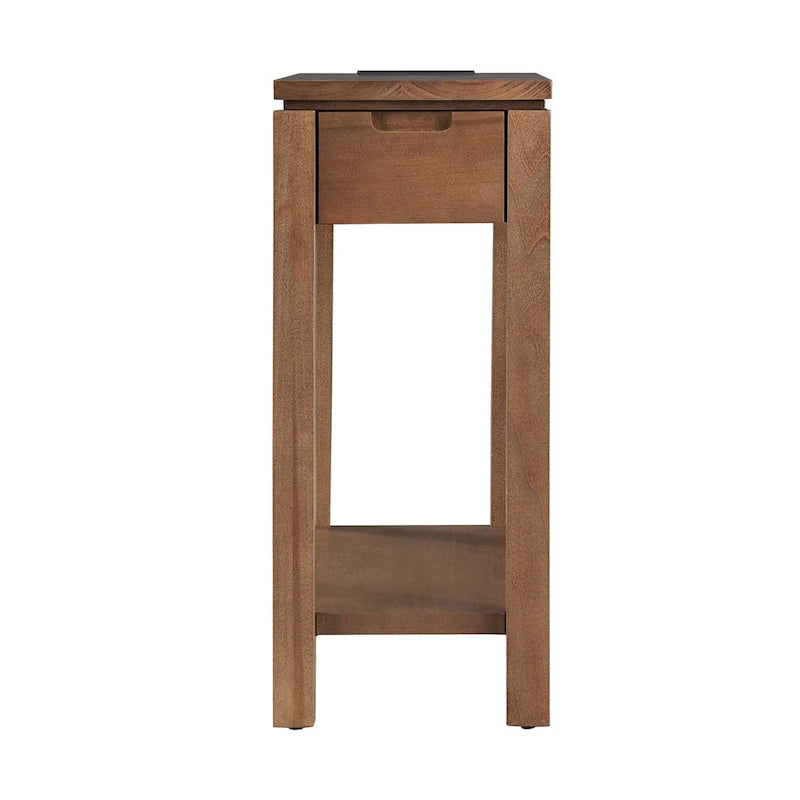 Table d'appoint Charging Cade Wood avec tiroir