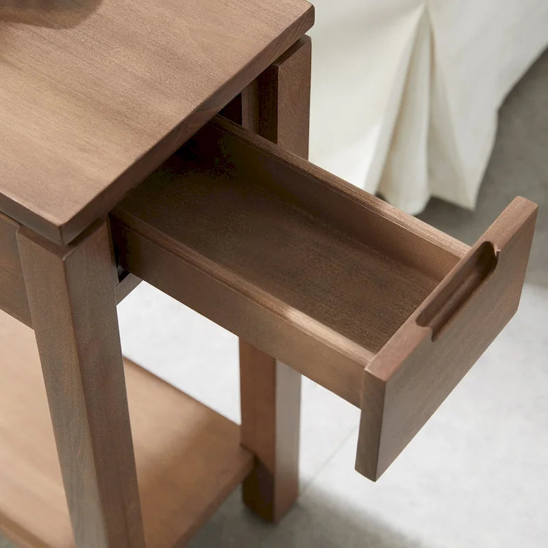 Table d'appoint Charging Cade Wood avec tiroir