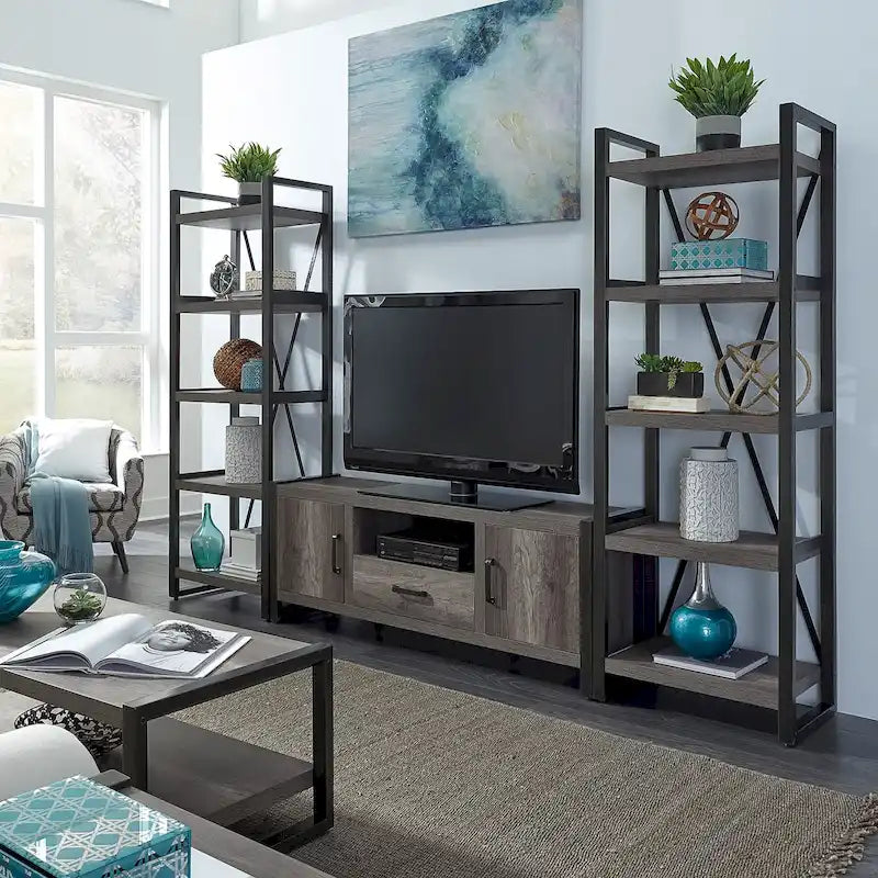 Meuble TV Greystone Opt avec piliers