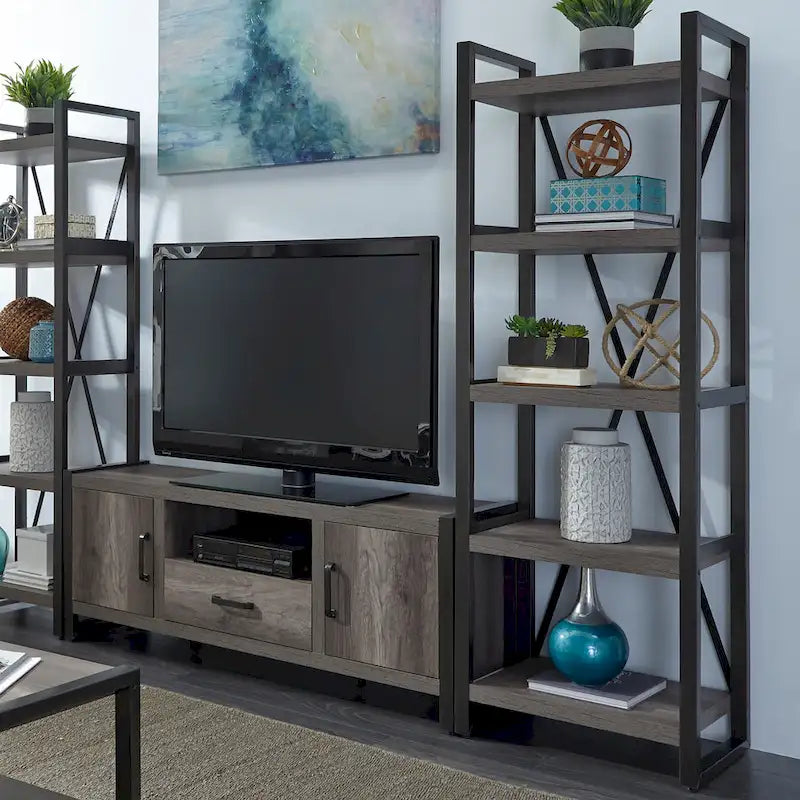 Meuble TV Greystone Opt avec piliers