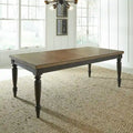Table rectangulaire à pieds en ardoise - Noire