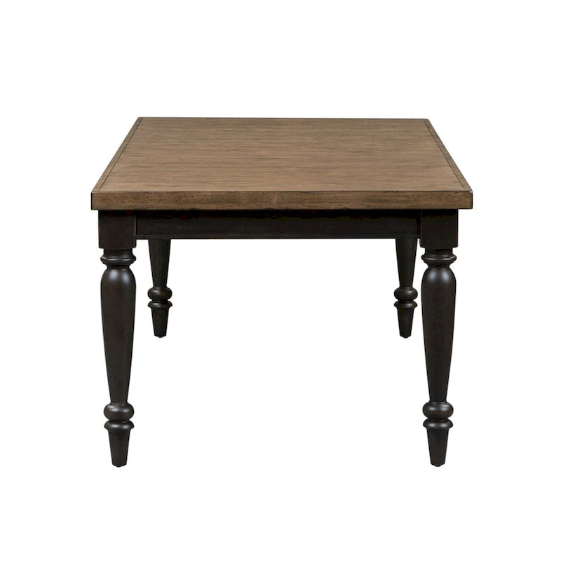 Table rectangulaire à pieds en ardoise - Noire