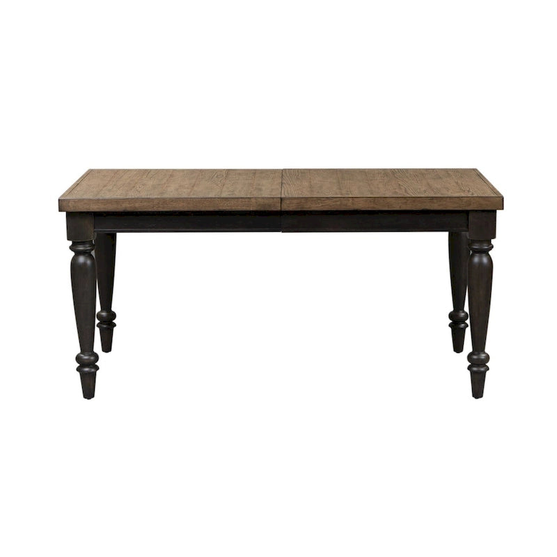 Table rectangulaire à pieds en ardoise - Noire