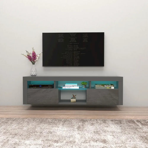 Meuble TV flottant mural  160 avec 16 couleurs de LED