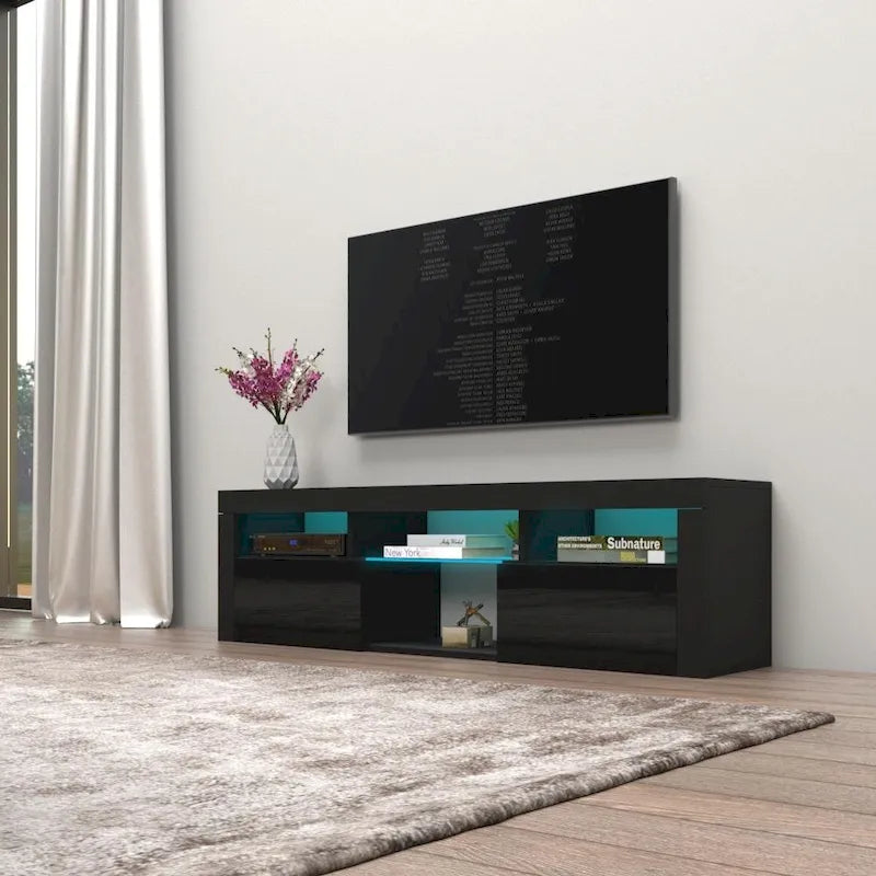 Meuble TV flottant mural  160 avec 16 couleurs de LED