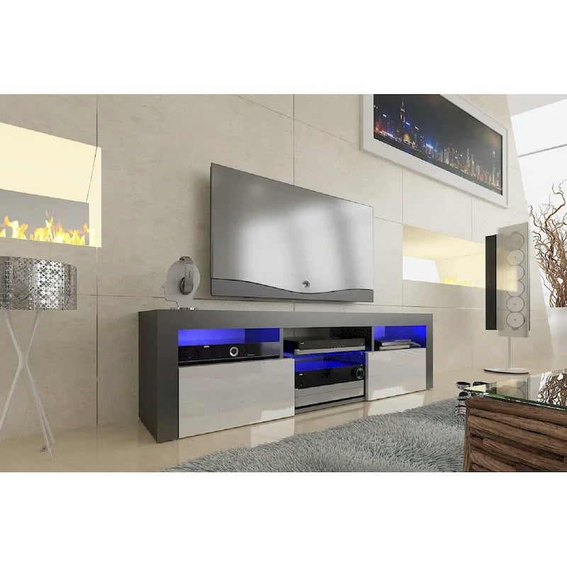 Meuble TV flottant mural  160 avec 16 couleurs de LED