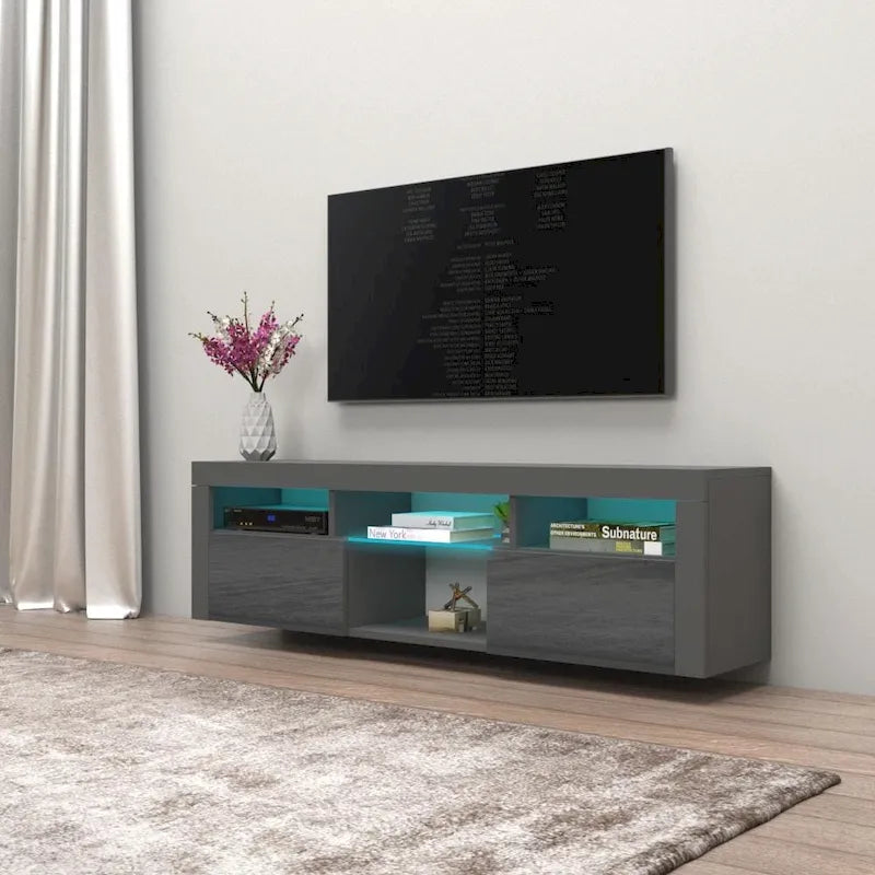 Meuble TV flottant mural  160 avec 16 couleurs de LED