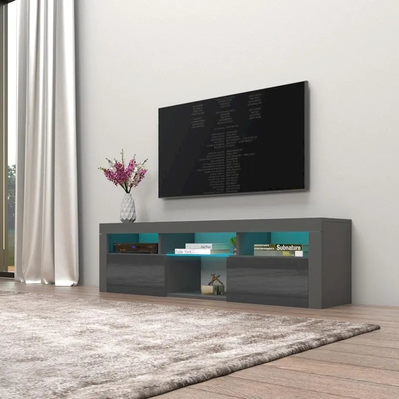 Meuble TV flottant mural  160 avec 16 couleurs de LED