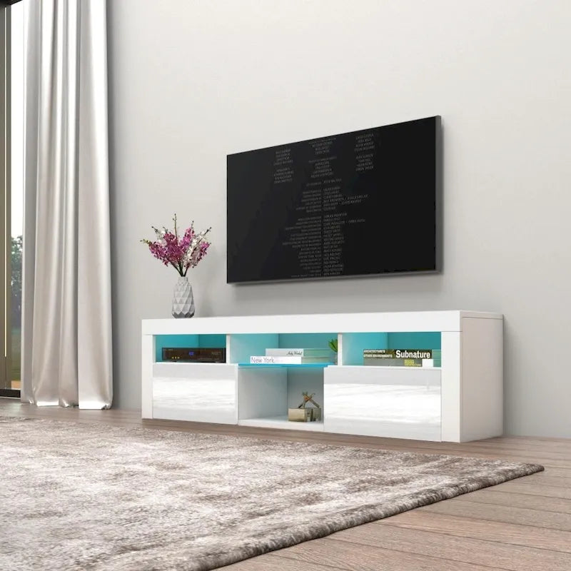 Meuble TV flottant mural  160 avec 16 couleurs de LED