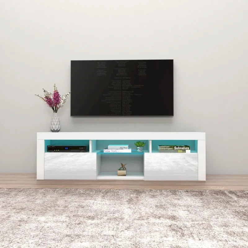 Meuble TV flottant mural  160 avec 16 couleurs de LED
