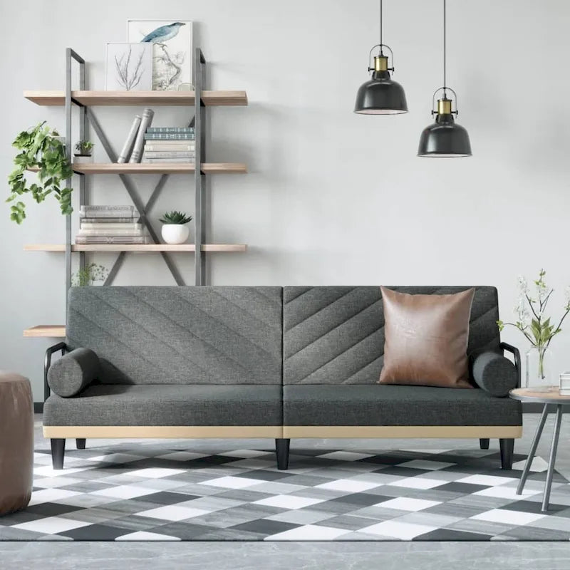 Canapé-lit avec accoudoirs Canapé Fauteuil inclinable Causeuse Tissu - 80,7 x 35 x 27,6