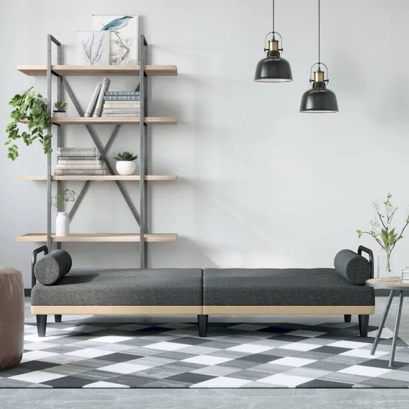 Canapé-lit avec accoudoirs Canapé Fauteuil inclinable Causeuse Tissu - 80,7 x 35 x 27,6