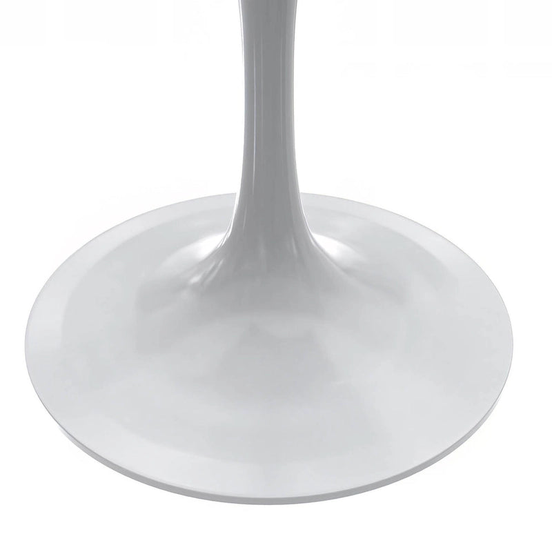 Table à manger carréeavec plateau en résine et piètement en acier blanc pour cuisine et salle à manger
