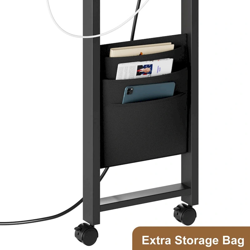 Table d'appoint pivotante avec station de recharge